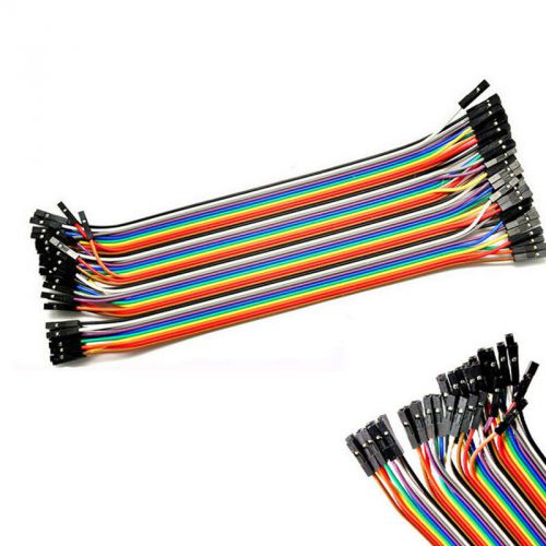 40Pcs Color Dupont Cables 2.54mm 1P - 1P for Arduino Female to Female MPH