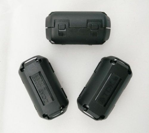 10pcs 9mm Black TDK Clipon RFI EMI Filter Cable Snap Around Ferrite New