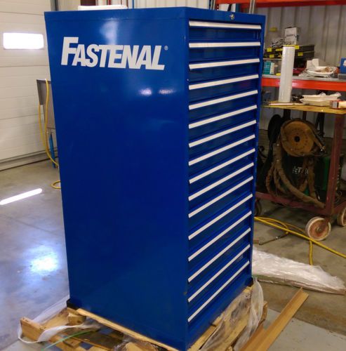 Fastenal 16 drawer 376 compartment modular drawer cabinet for sale