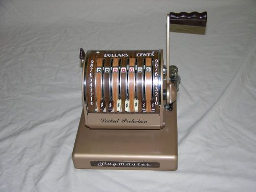 Vintage Paymaster X-900 &amp; Key Check Protector Embosser Writer Cover 7K221445