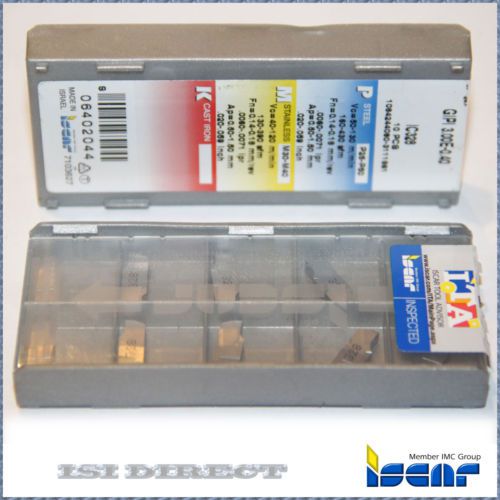 GIPI 3.00E 0.40 IC328 ISCAR *** 10 INSERTS *** FACTORY PACK ***