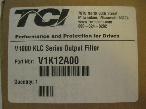 TCI V1000 KLC Series Output Filter, V1K12A00 (New in mfg sealed box)