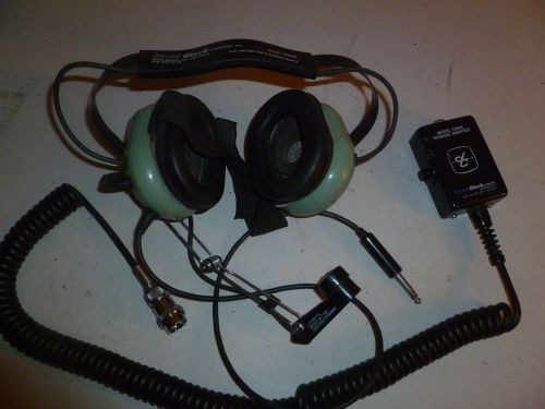 David Clark H3340 Two Way Radio Headset w C3002 Adapter b