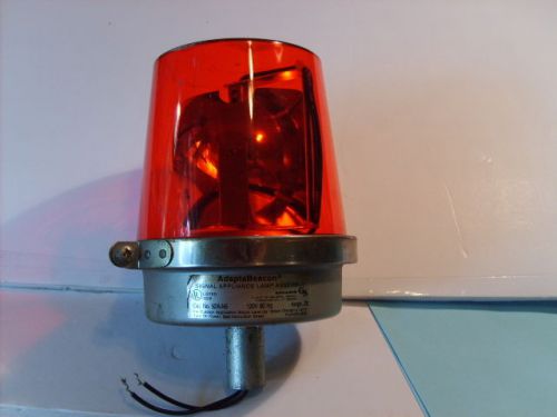 A Vintage Red Motorized Beacon Light Adapta Beacon Edwards Signal Corp.