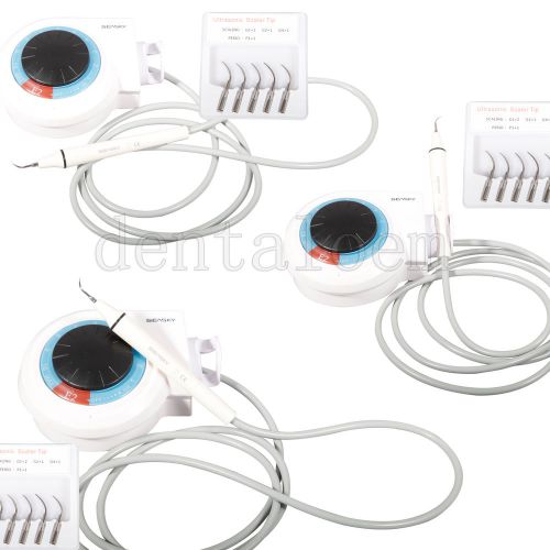 3 kit EMS style Portable Ultrasonic Piezo scaler Dental Equipment + Handpiece ET