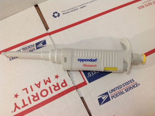 Eppendorf Research 200 ul ADJUSTABLE VOLUME SINGLE CHANNEL PIPETTE #1