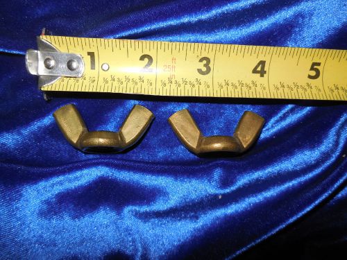 Vintage Brass Wing Nuts 1/2-13 Inch Thread Count