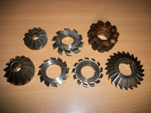 Machinist tool lathe mill machinist lot of slitting 7 blades for slotting for sale