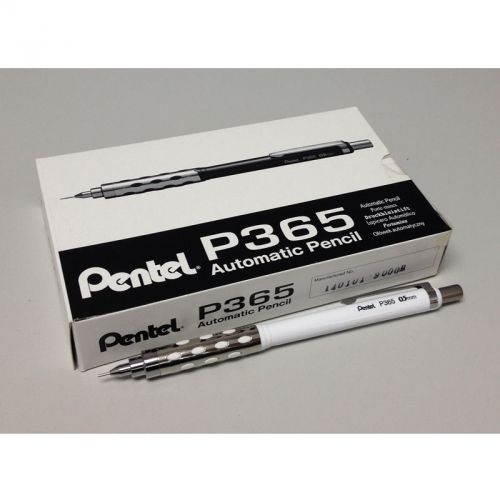 Pentel P365 0.5mm Mechanical Pencil Bulk Pack (12pcs) - White Barrel