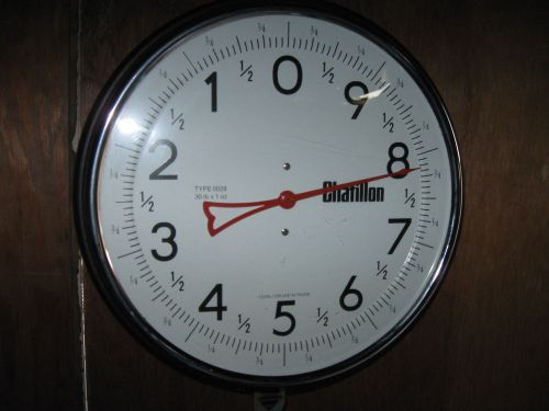 Chatillon Produce Hanging Scale 0028 Double Sided Dial 30 lbs Cap *USED