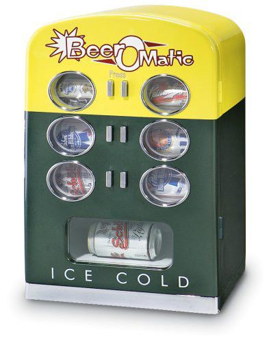 NEW Beer-O-Matic 10-Can Soda &amp; Beer Mini Refrigerator Cooler NEW IN BOX
