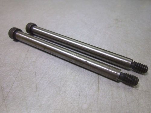 (2) 5/16 x 3-1/2 shoulder screws 1/4-20x1/2 threads black oxide steel #58954 for sale
