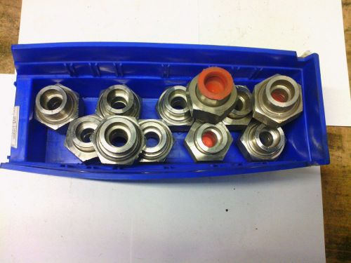Asp Stainless Steel 1/2&#034; Pipe Union Socket Weld A182 F316 DR2 3000#, Lot of 11