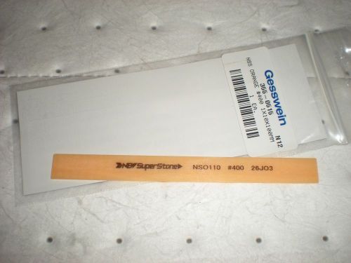 GESSWEIN CERAMIC STONE 355-0515 1 x 10 x 100 MM BRAND NEW #400 GRIT  / POLISHING