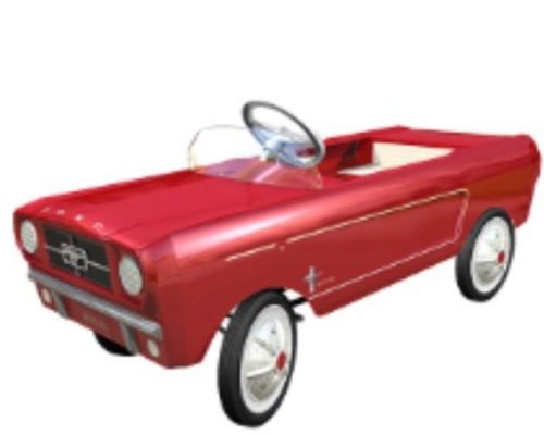 Mustang pedal car - 1965 amf mustang pedal car - red for sale