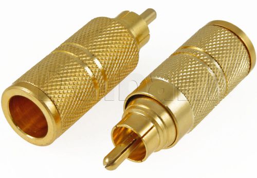 8mm - 10mm Cable to Gold Plated RCA Plug Connector 15-0868