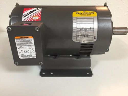 Baldor m3211t 3hp 3 phase reversible motor for sale