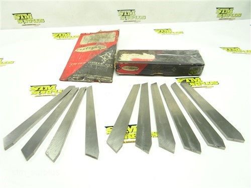 Lot of 10 cleveland hss tapered cutoff blade 5-9/16&#034; to 5-1/2&#034; for sale
