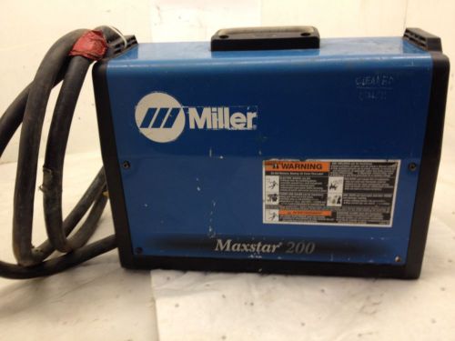 Miller, maxstar 200 series sd model tig and stick welder for sale