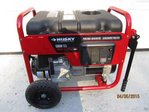 Husky 5000 Watt Portable Generator w/Briggs&amp;Stratton Engine