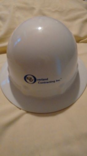 New fibre-metal white full brim hard hat with 8 point ratchet suspension for sale