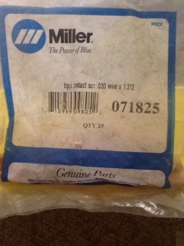 MILLER ELECTRIC 071825 Contact Tip, Value Tip, 0.030, PK 25