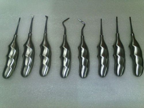 Dental Set of 8 Elevator Addler German Stainless