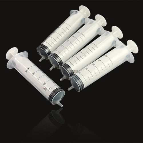 10x 50ML Disposable Plastic Syringe Sampler For Lab Accurate Nutrient Measuring