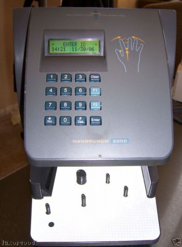 HANDPUNCH 2000  HAND PUNCH TIME CLOCK HP-2000 HP-2000(RS232) Schlage Biometric