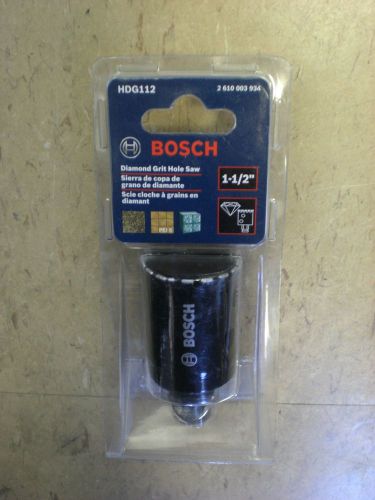 Bosch HDG112 1-1/2&#034;inch Diamond Grit Hole Saw NIB LOOK!!!!