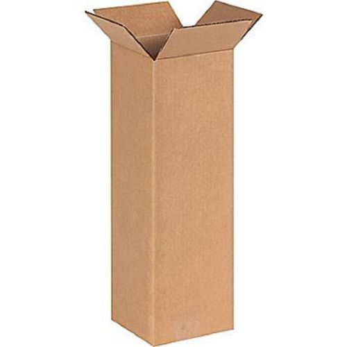 Corrugated cardboard tall shipping storage boxes 6&#034; x 6&#034; x 20&#034; (bundle of 25) for sale