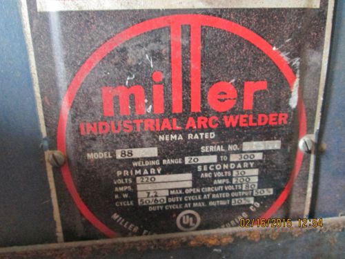 MILLER ARK WELDER