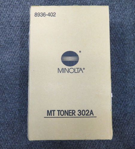 NEW Genuine Konica Minolta MT Toner 302A, 8936-402 2 Cartridges Per Box