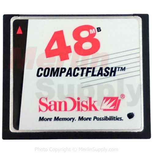Lot of (10) SanDisk 48MB CompactFlash CF Memory Cards for PDT Scanner Terminals