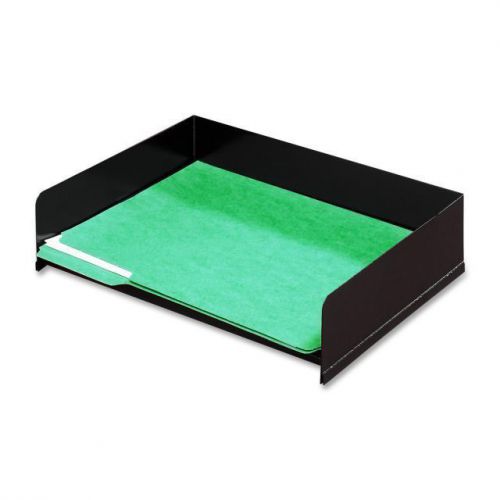 Buddy Products BDY04084 Desk Tray, Black No Post Stacking Letter Tray