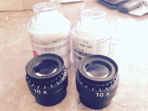 10x Zeiss push-in, widefield eyepiece (a pair )
