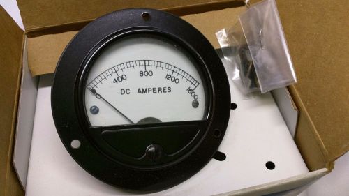 NOS Triplett 0-1600 Amperes Meter Ammeter 2.75&#034; Diameter Heavy Rough Duty
