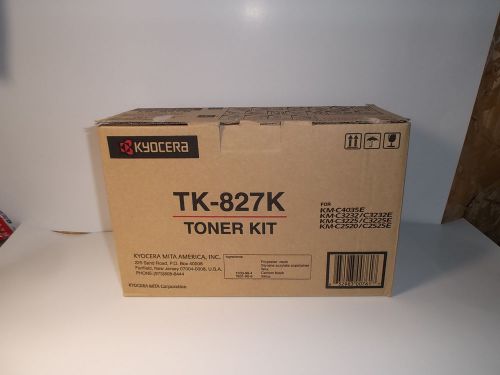 Genuine Kyocera Mita TK-827K Black Toner Cartridge Kit KMC2525E/KMC3225/KMC4035E
