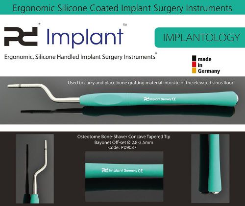 Dental Supply Osteotome Bone-Shaver Bayonet Off-Set ? 2.8-3.5mm Concave Tapered