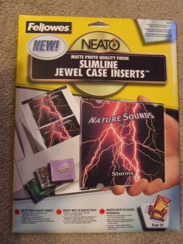 Neato slimline jewel case inserts -50 pack - #69877 for sale