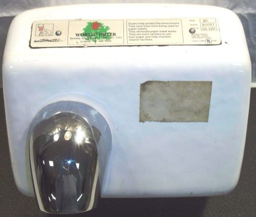 Vintage world dryer model xa5 electric warm air hand dryer 115v 20a (69037) for sale