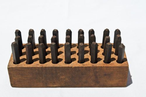 Young Bros. Stamp Works - Vintage Leather Alphabet Stamp Tool Set