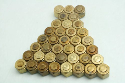 Lot of 38 swagelok b-810-p brass plugs for 1/2&#034; od tubing for sale
