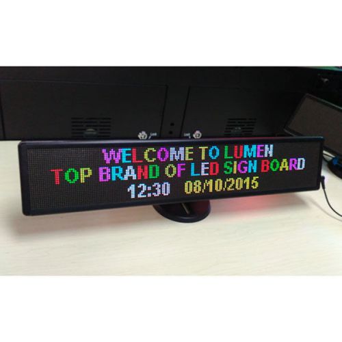 24&#039;&#039;*5&#039;&#039; HD RGB Indoor Desk Programmable Scrolling Display LED Message Sign
