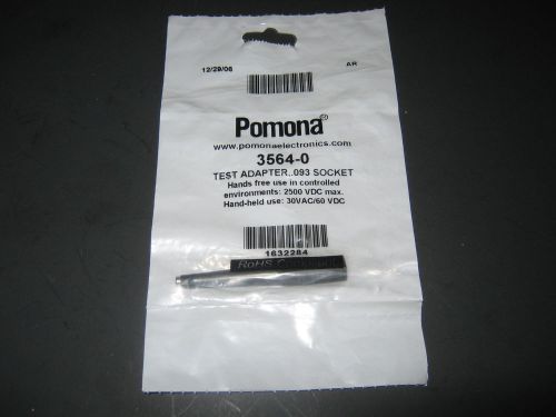 Pomona Test Adapter,.093 Sockets 3564-0 Black  ( NIP )