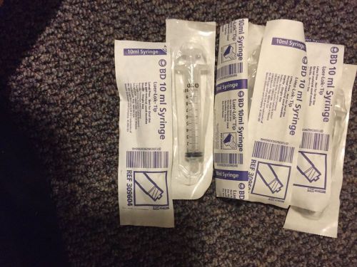 Lot Of BD 10 ml Syringe Luer- Lok Tip