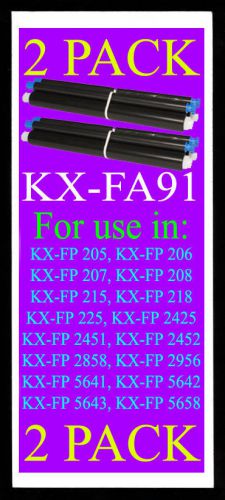 (TWO PACK) PANASONIC KX-FA 91 FA91 FA-91 KX-FG5641 G5642 G5643 KX-FG5658 - qty 2