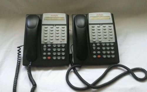 Lot of 2 Avaya Partner 18 D Display Phone Black