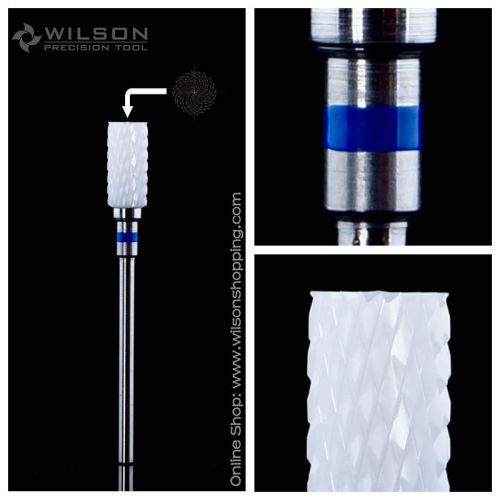 End Cutting Shape - WILSON White Zirconia Ceramic Dental Lab Burs - Medium