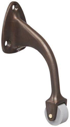 Rockwood 455.10b bronze curved roller stop, #8 x 3/4&#034; oh sms fastener, 1-5/8&#034; for sale